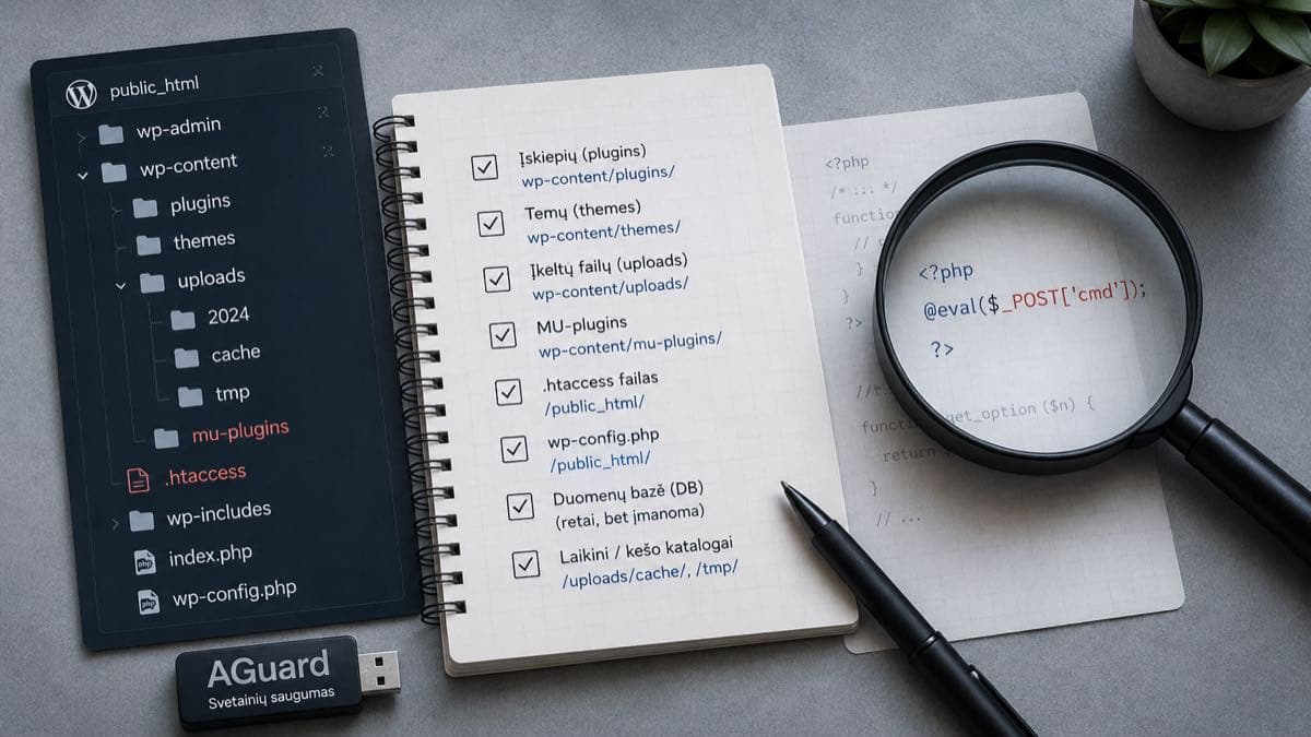 WordPress backdoor: kur slepiasi ir kaip aptikti
